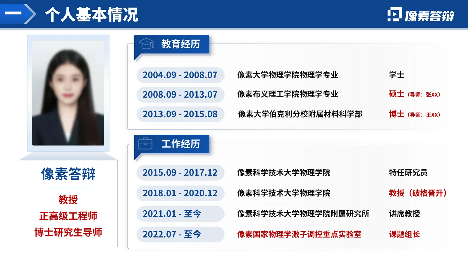 新疆杰青答辩PPT模板(低维量子)项目背景与核心问题参考